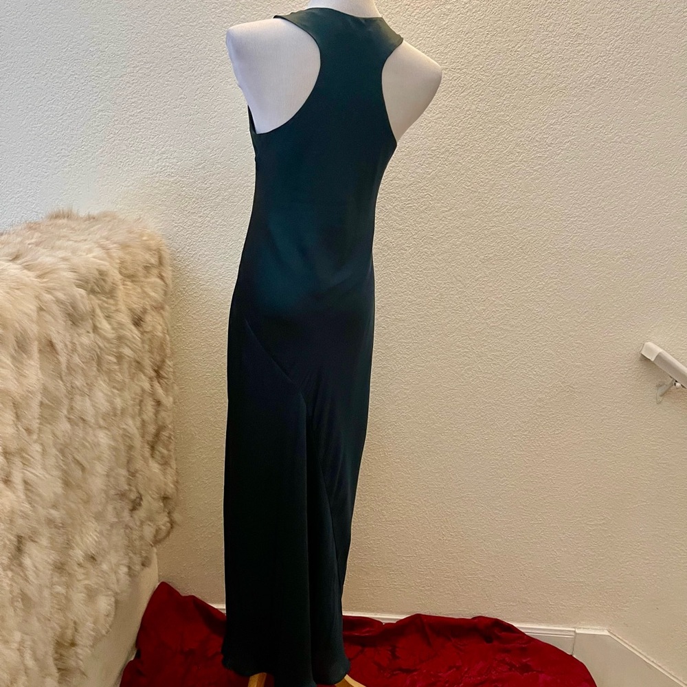 Banana Republic Sleek Deep Green Maxi Dress - Size 6